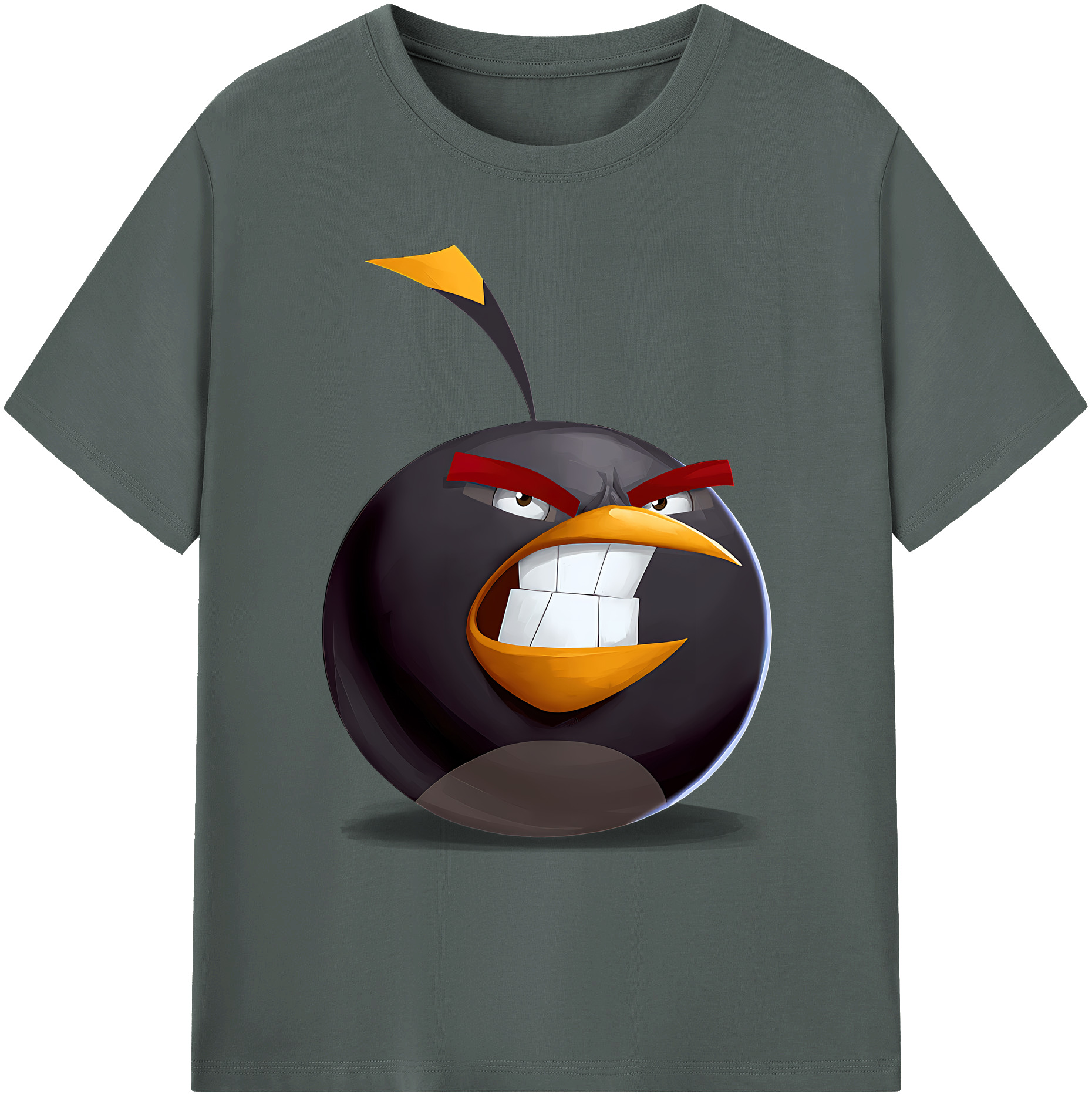 （画像用） Angry Birds アングリーバード 綿100％ メンズ半袖Tシャツ｜肌触りやわらか＆通気性
